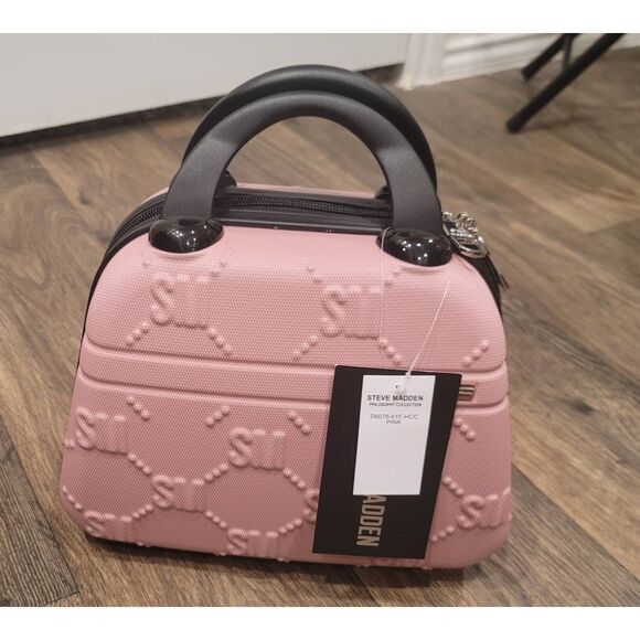 Steve Madden SM Logo Hard Shell Cosmetic Case - Picture 8 of 8